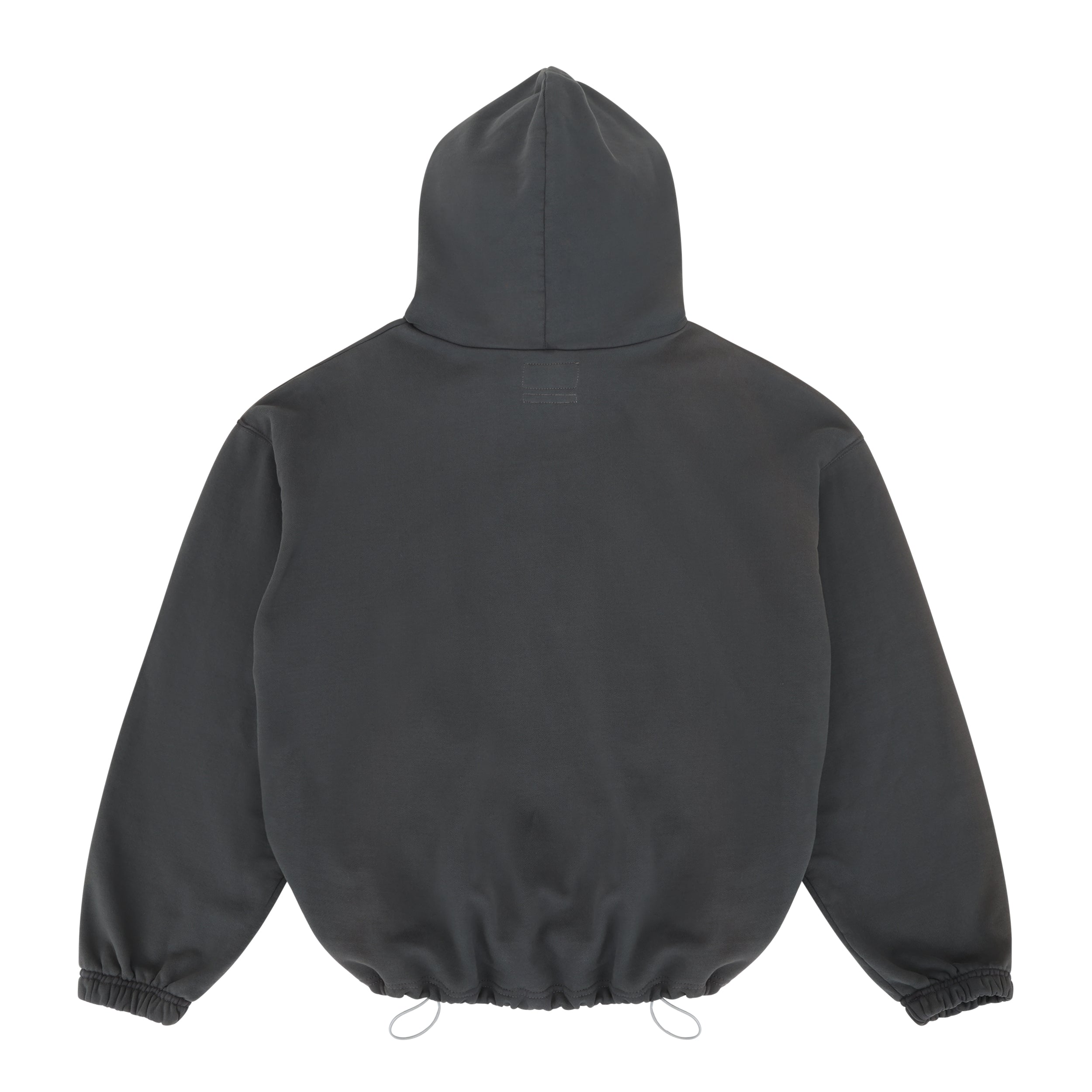 LEATHER PATCH LOGO HOODIE